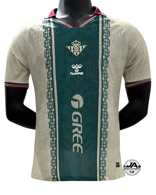 Real Betis 26/27 Central Stripe Jersey - Player Version Slim Fit