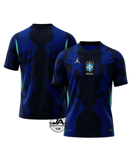 Brazil Away Blue 2026 Jordan Fan Version World Cup 2026