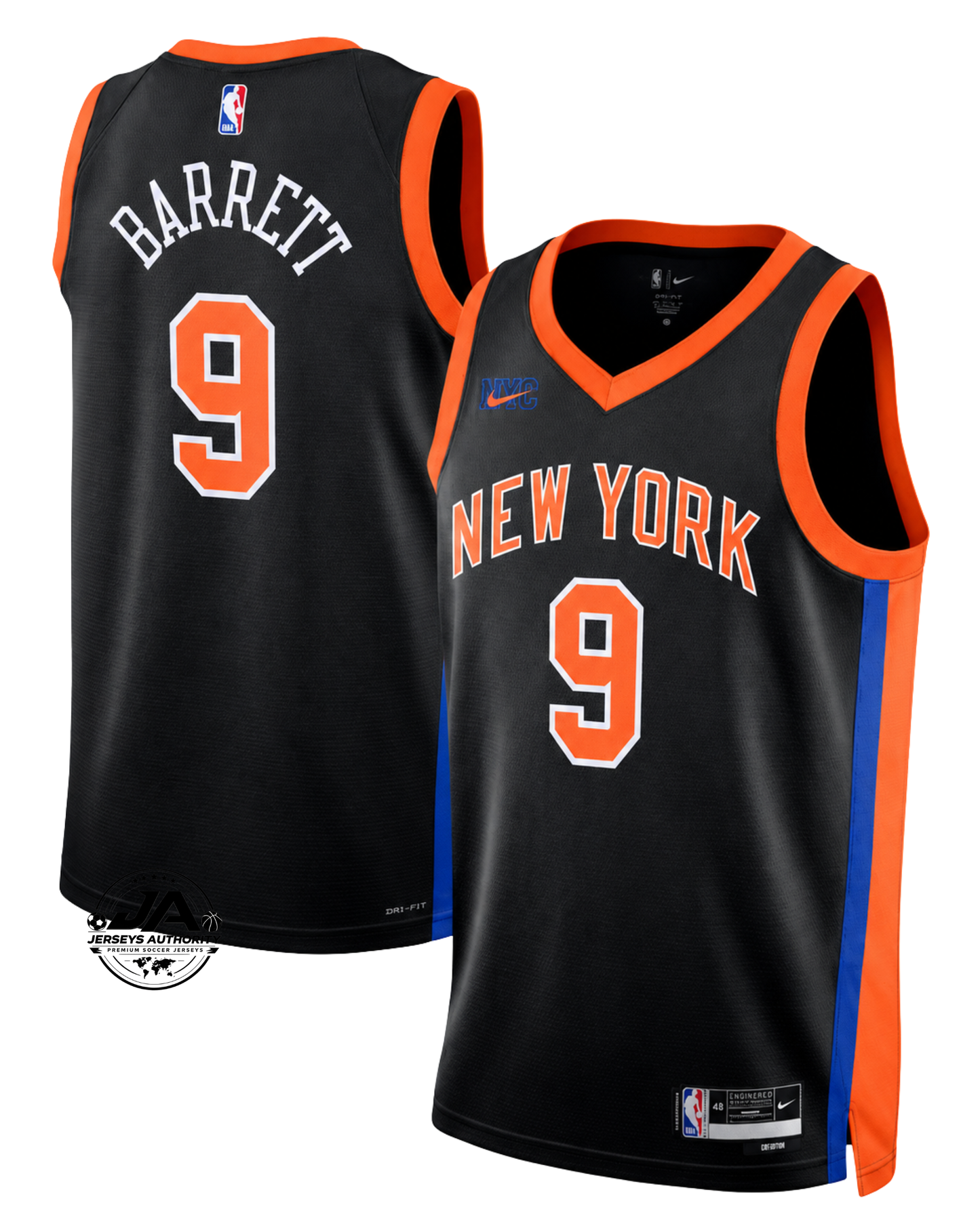RJ Barrett New York Knicks City Edition Jersey - Black