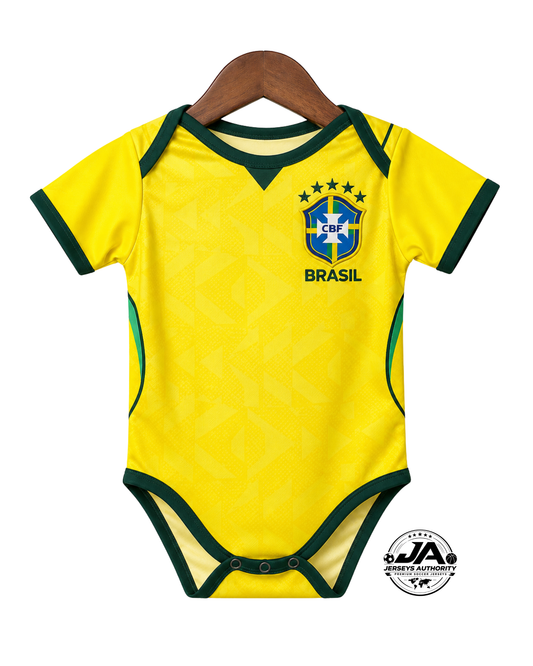 Body Baby Brazil Amarelo/Verde Brasil Word Cup 2026