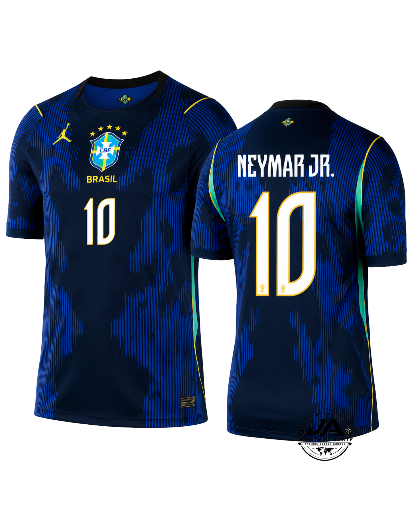 Brazil Neymar Jr. #10 Away Blue Fan Version World Cup 2026