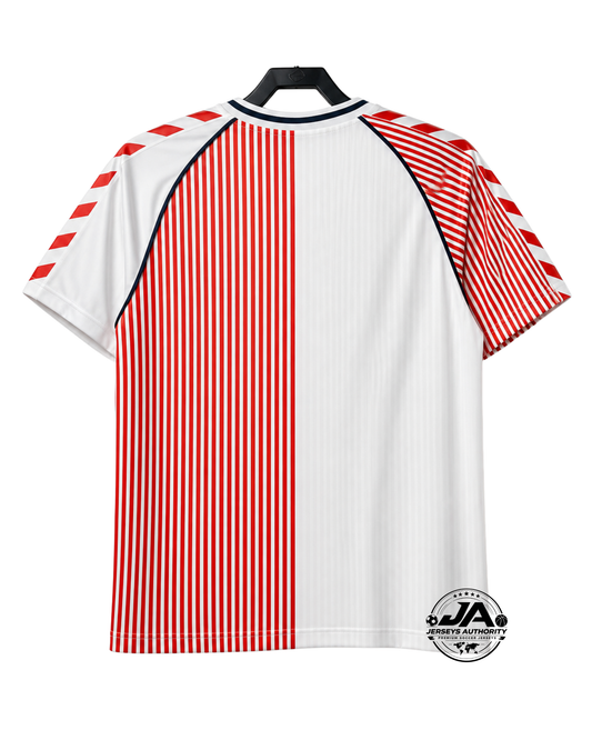 Denmark 1986 Away Jersey - Retro Version