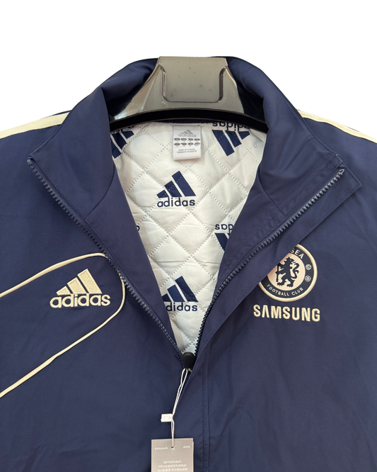Retro 12/13 Chelsea Blue Full Zipper Windbreaker Jacket