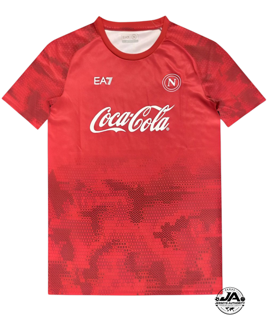 25/26 Napoli Red Pre-Match Jersey - Fan Version