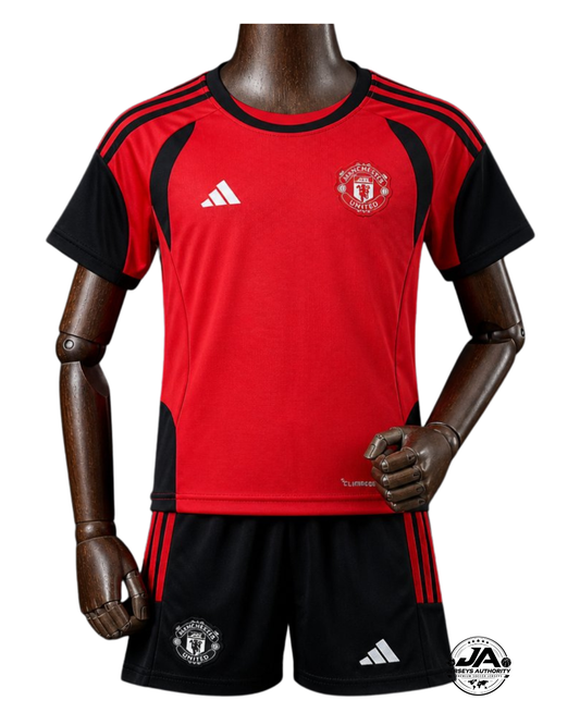 Kids KIT Manchester United Home Training Red Jersey 2026/27