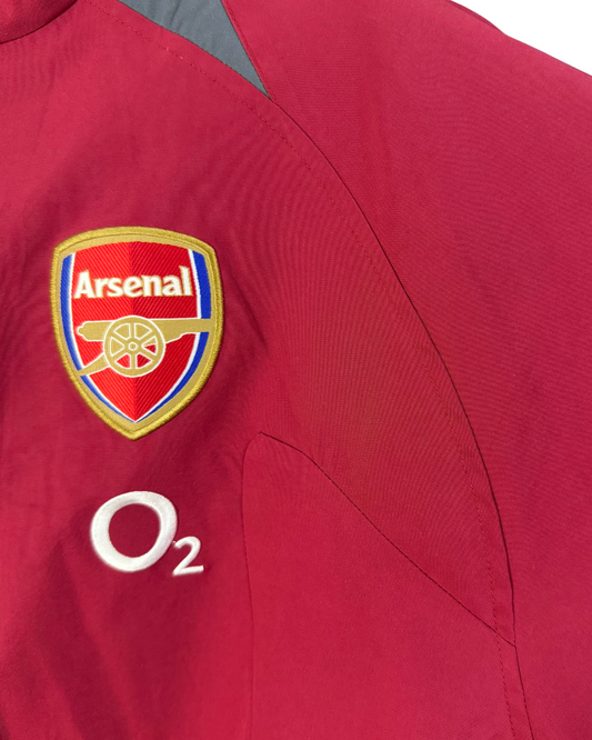 26/27 Arsenal Red Full Zipper Windbreaker - detail