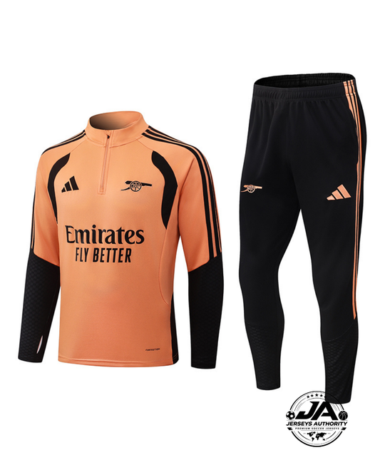2026/27 Arsenal Orange & Black Training Set – Long Sleeve
