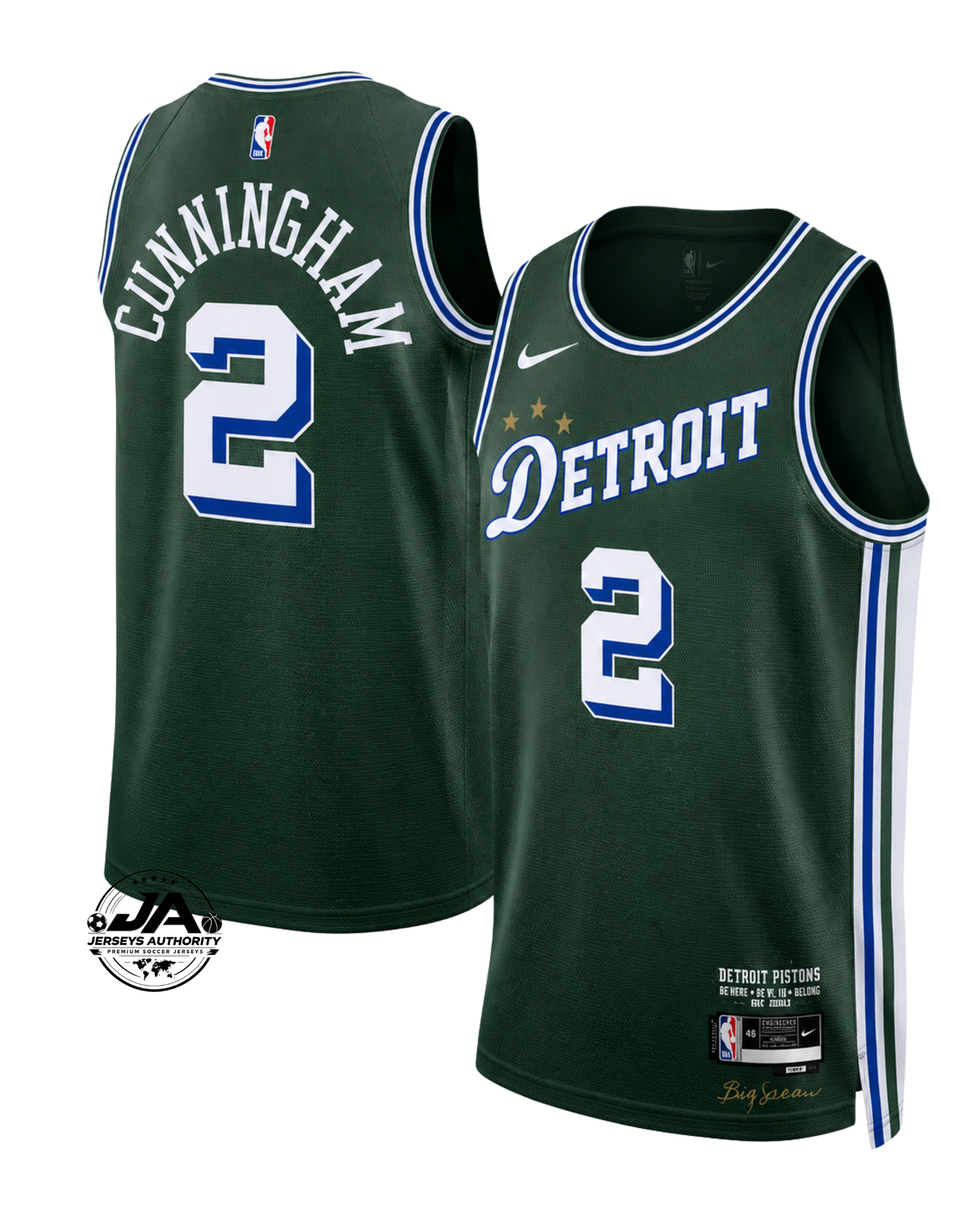 Cade Cunningham Detroit Pistons City Edition Jersey - Green