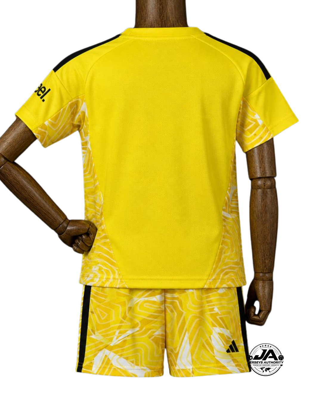 Kit de niño del Arsenal 2026/27, uniforme de portero, amarillo y blanco