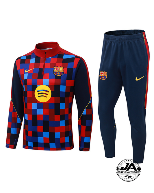 26/26 Barcelona Training Half Zipper Jacket Tracksuit + Long Pants