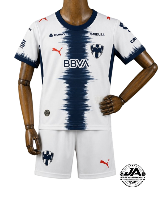 26/27 Kids Monterrey Away Kits Jersey