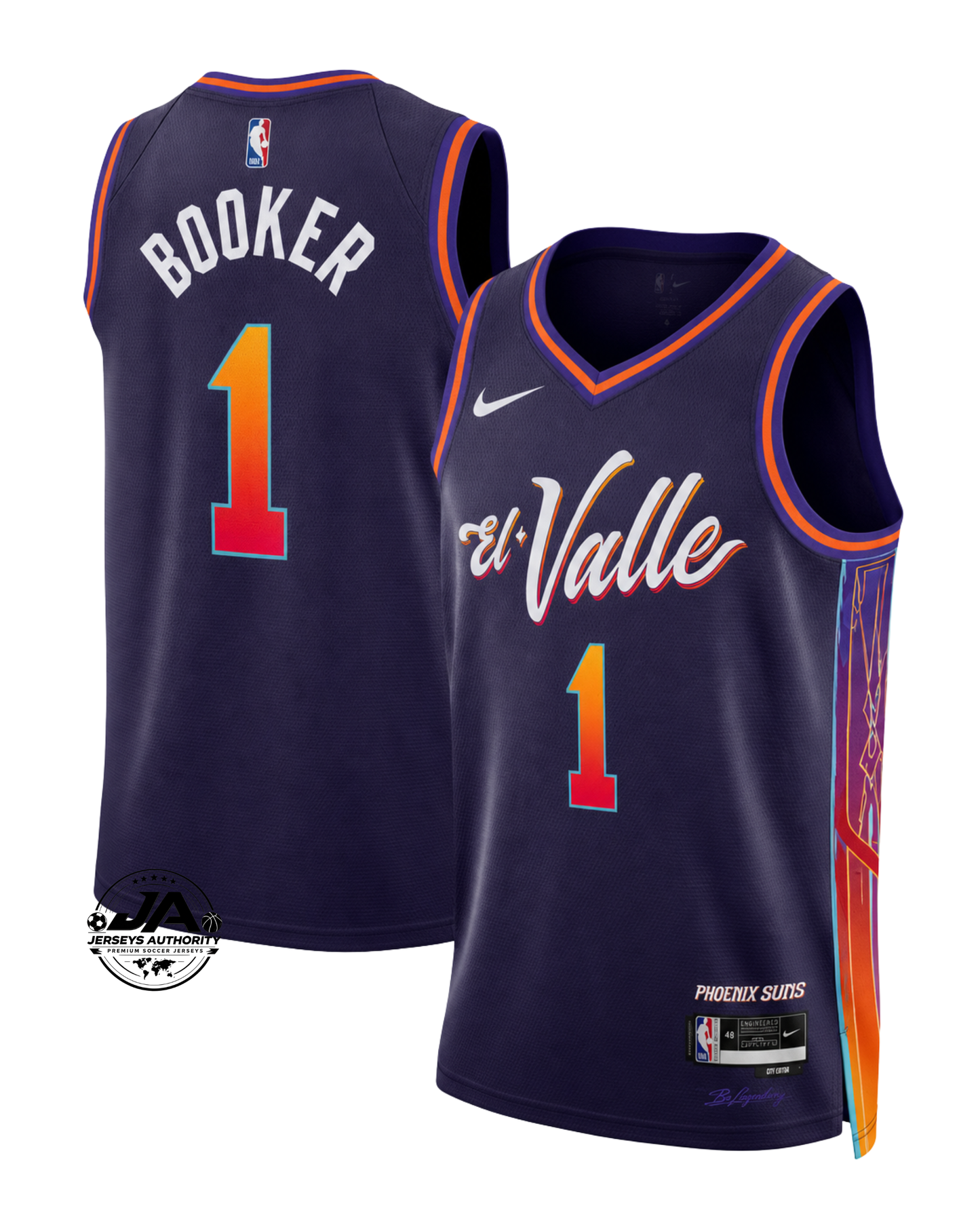 Devin Booker Phoenix Suns City Edition Jersey - Purple