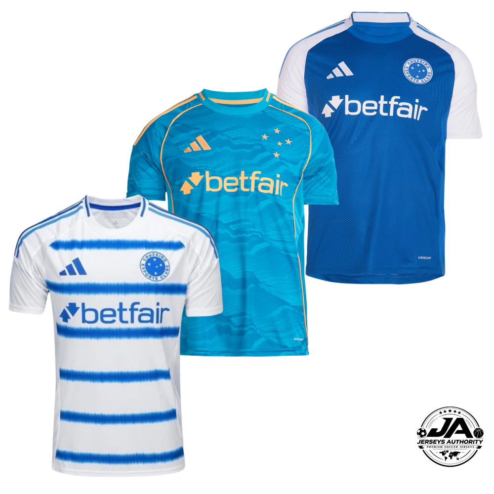 Combo 3 Jerseys Cruzeiro 2026 - Kit 3 - Fan Version