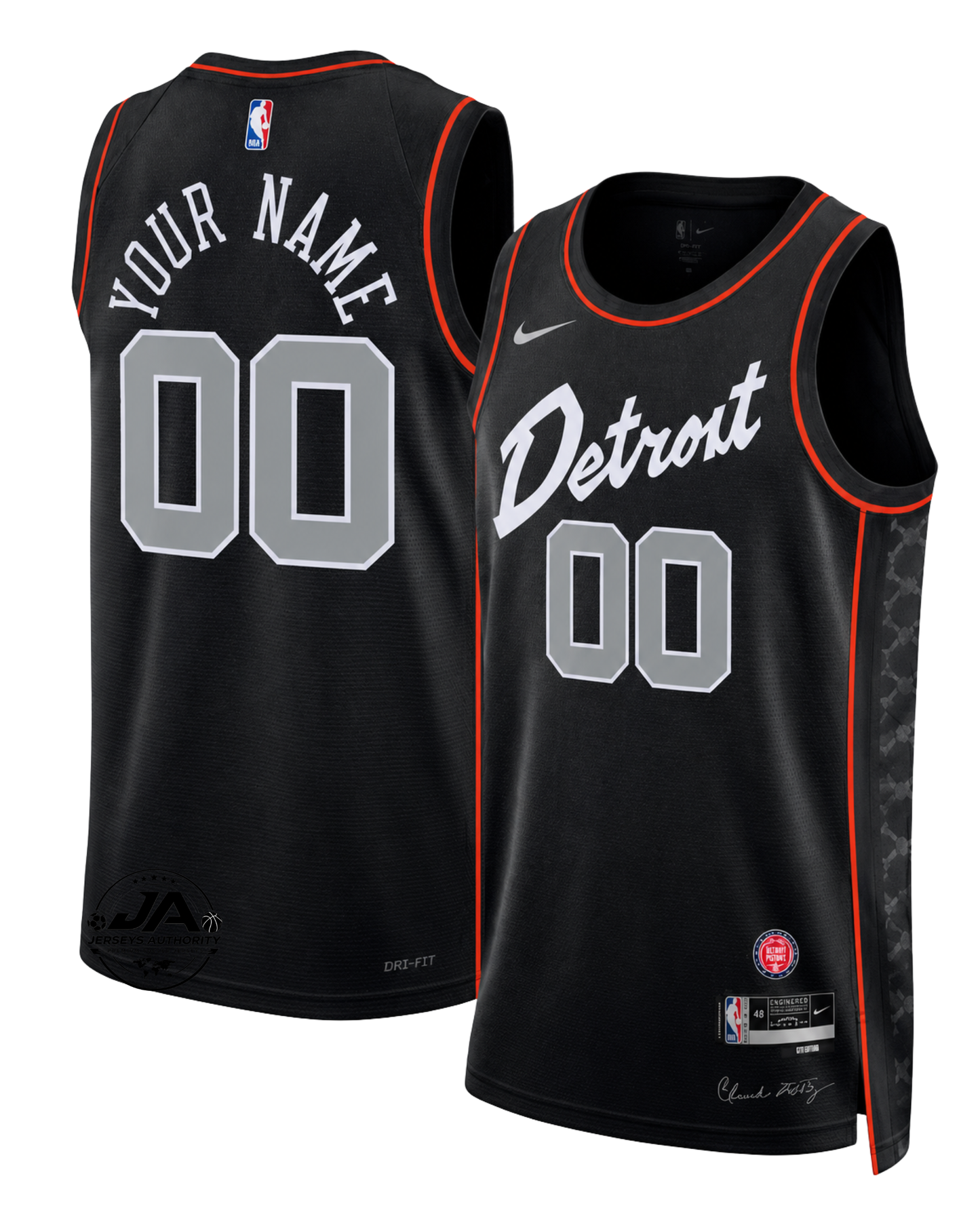 Detroit Pistons City Edition Jersey - Black