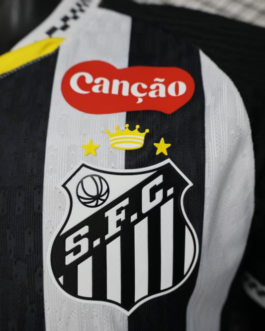 Santos 2025/26 Away Player Jersey With Full Sponsors - Slim Fit