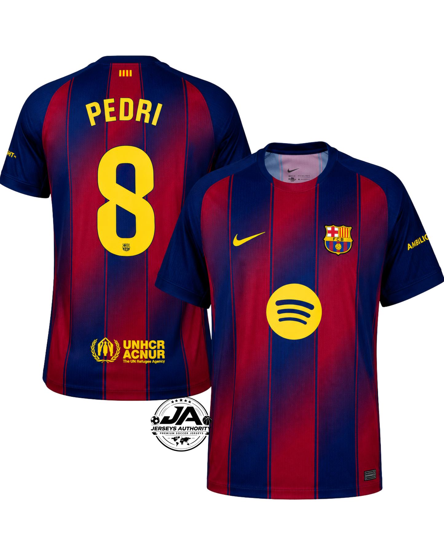 Barcelona Home Pedri 8 Home Fan Jersey 2025/26