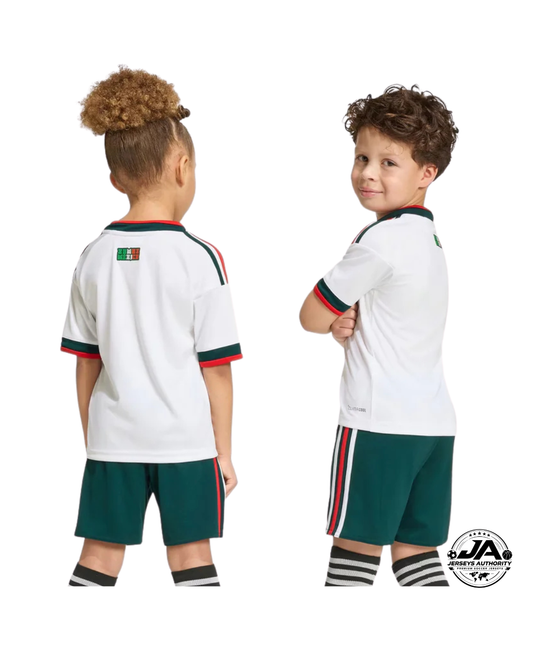 Equipación 2026 para niños de visitante de México