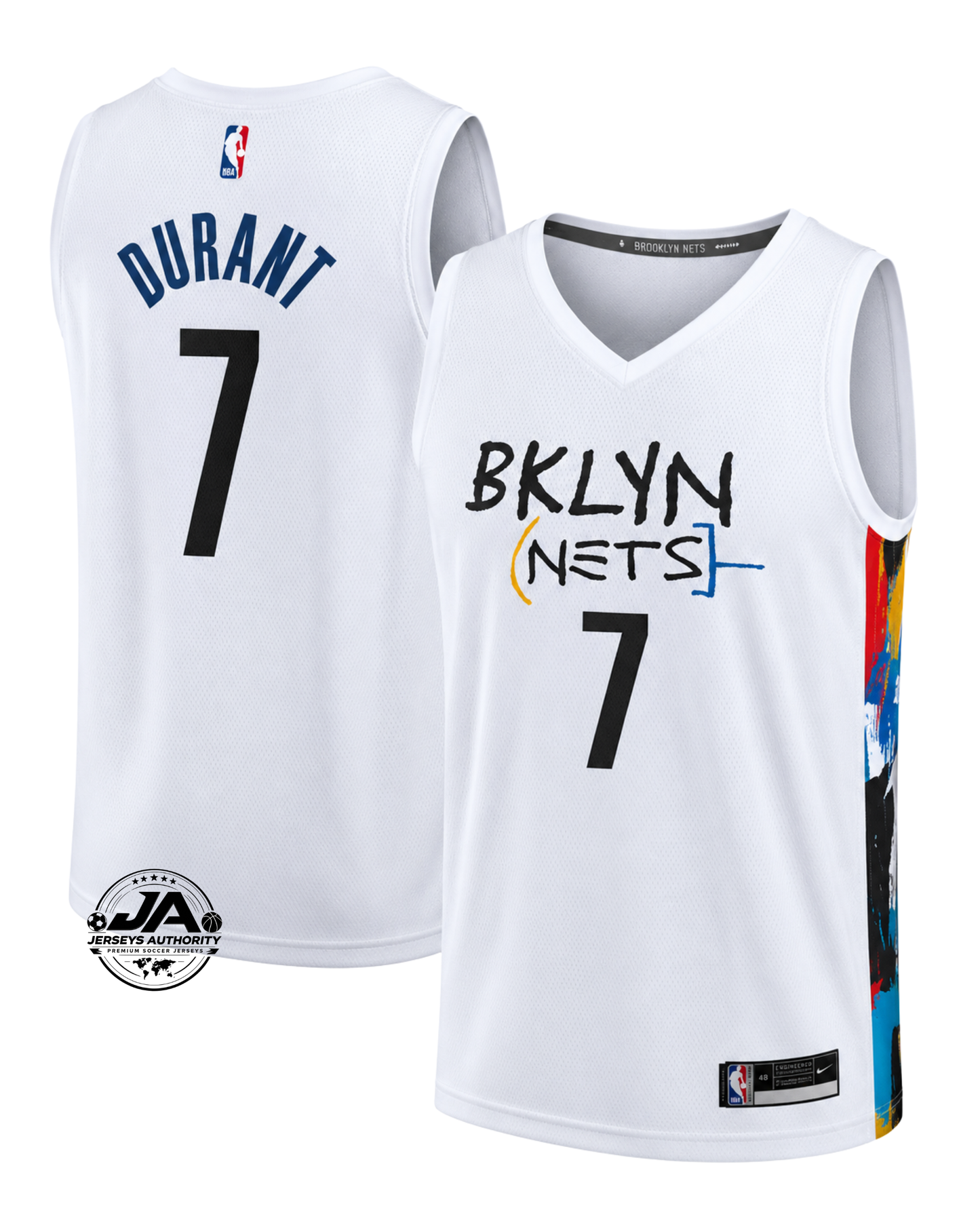 Kevin Durant Brooklyn Nets Fastbreak City Edition Jersey - White