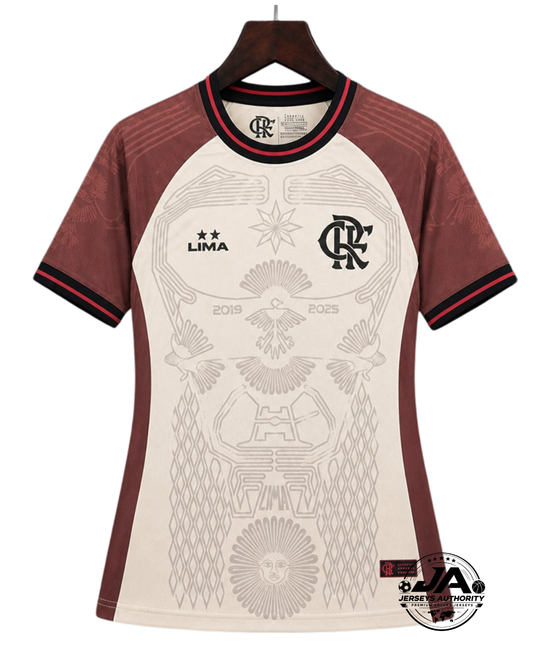 26/27 Women’s Urubu De Lima Flamengo Manto Da Nação Brown Jersey