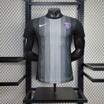 Paris Saint-Germain Goalkeeper Jersey 2025/26 Black Player Version
