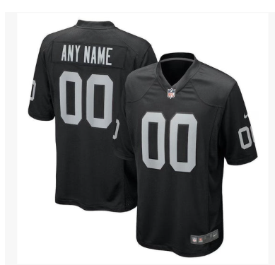 Las Vegas Raiders Custom Game Jersey - Black