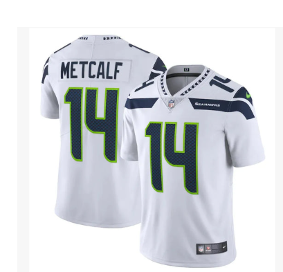 DK Metcalf #14 Limited Jersey - White