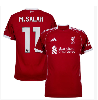 Liverpool Mohamed Salah 11 Home Fan Jersey 2025/26