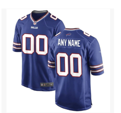 Buffalo Bills Custom Game Jersey - Royal