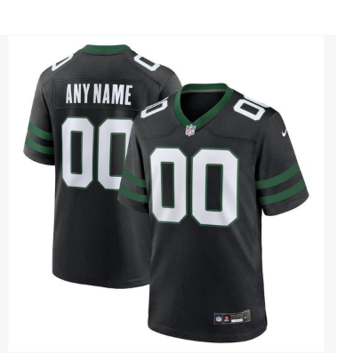 Jets Legacy Alternate Custom Game Jersey - Black