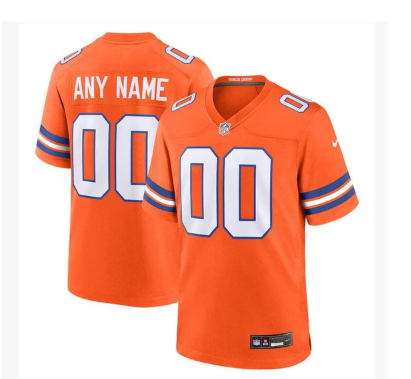 Denver Broncos 1977 Throwback Mile High Collection Custom Game Jersey - Orange