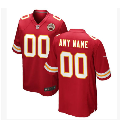 Kansas City Chiefs Custom Game Jersey - Red