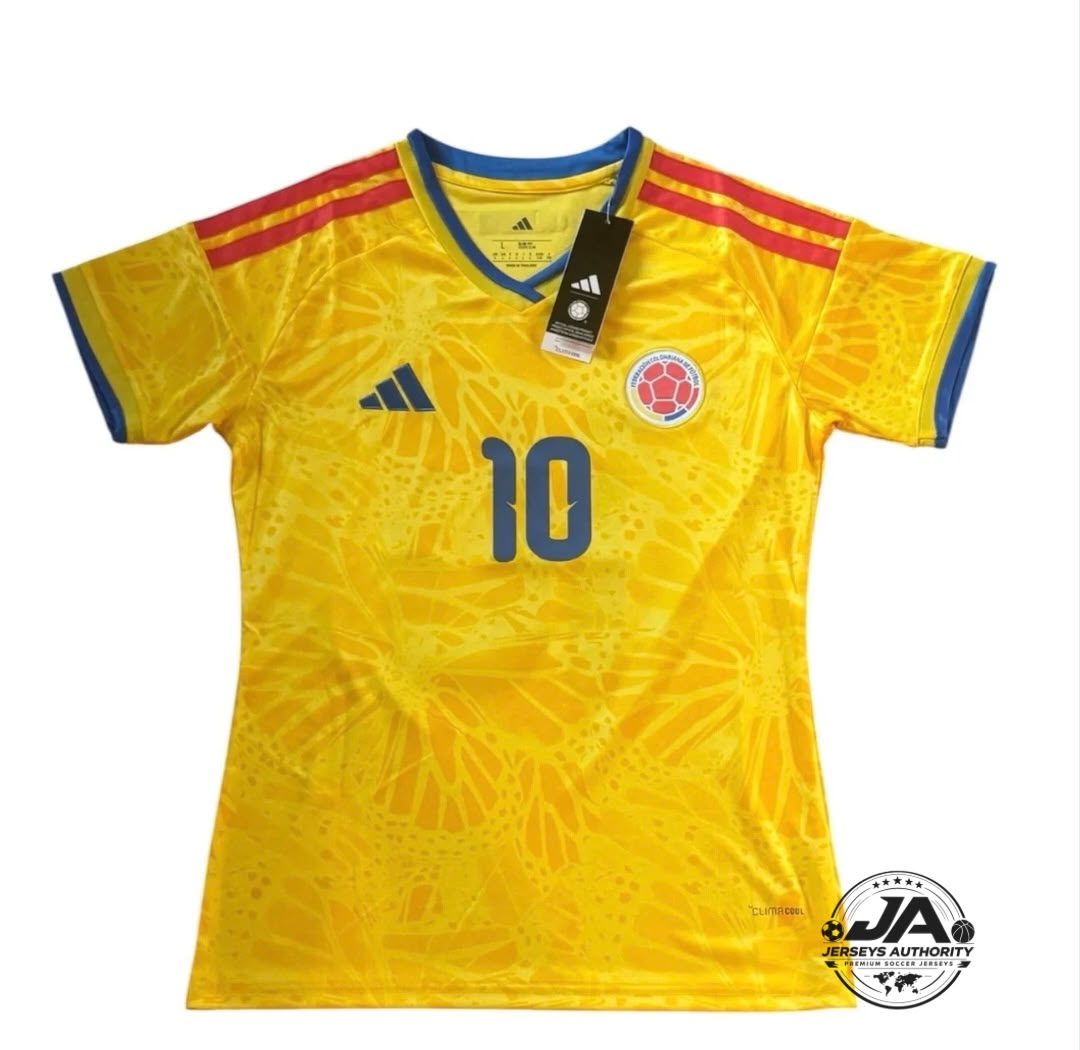 Wome's James Rodriguez 2026 Colombia Home Jersey - Fan Version World Cup 2026