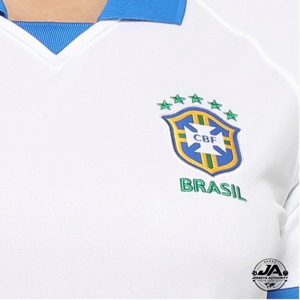 Camisa Retro Seleção Brasil 1998/99 I Brazil White
