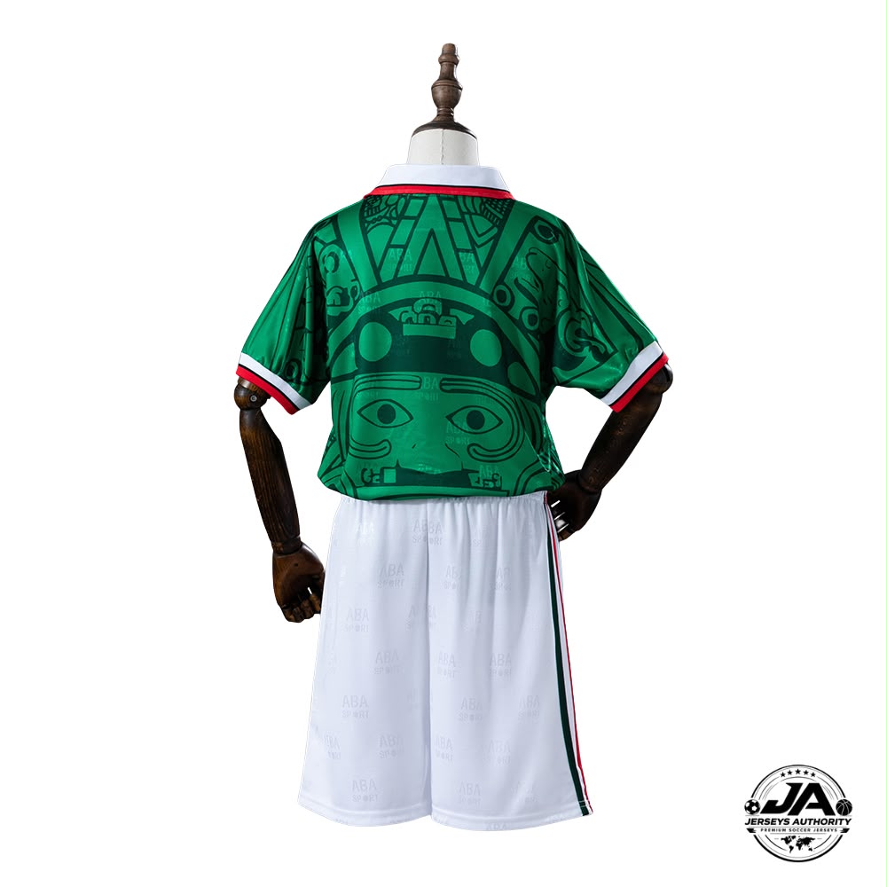 Mexico Kit Kids 1998 Home Jersey