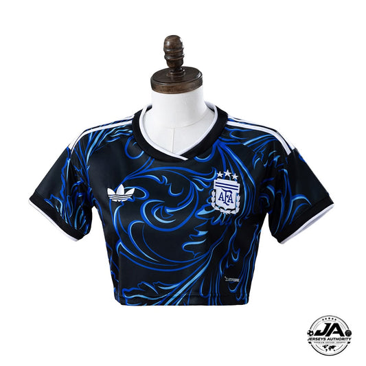 Argentina Women's Stadium Away Cropped Soccer Jersey - World Cup 2026