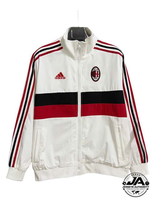 AC Milan white full zip windbreaker front