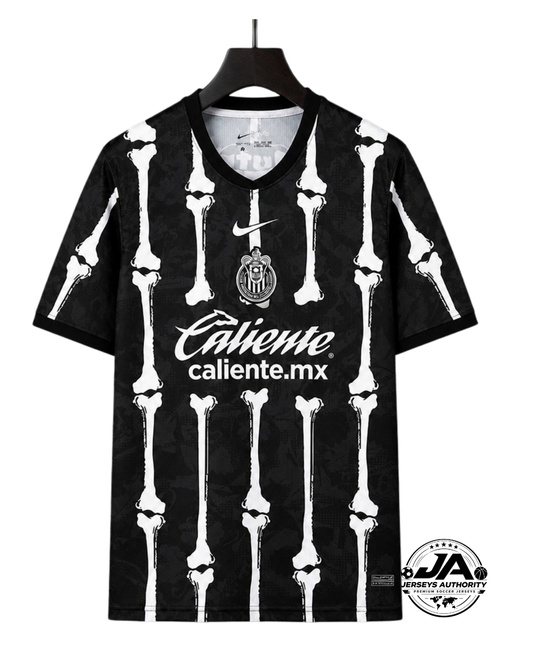Chivas Day of the Dead black jersey back
