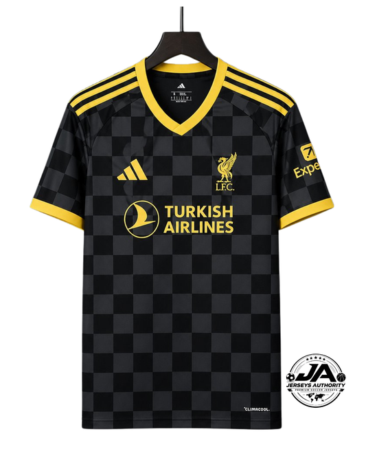 27/28 Liverpool Away Black Jersey - Fan Version