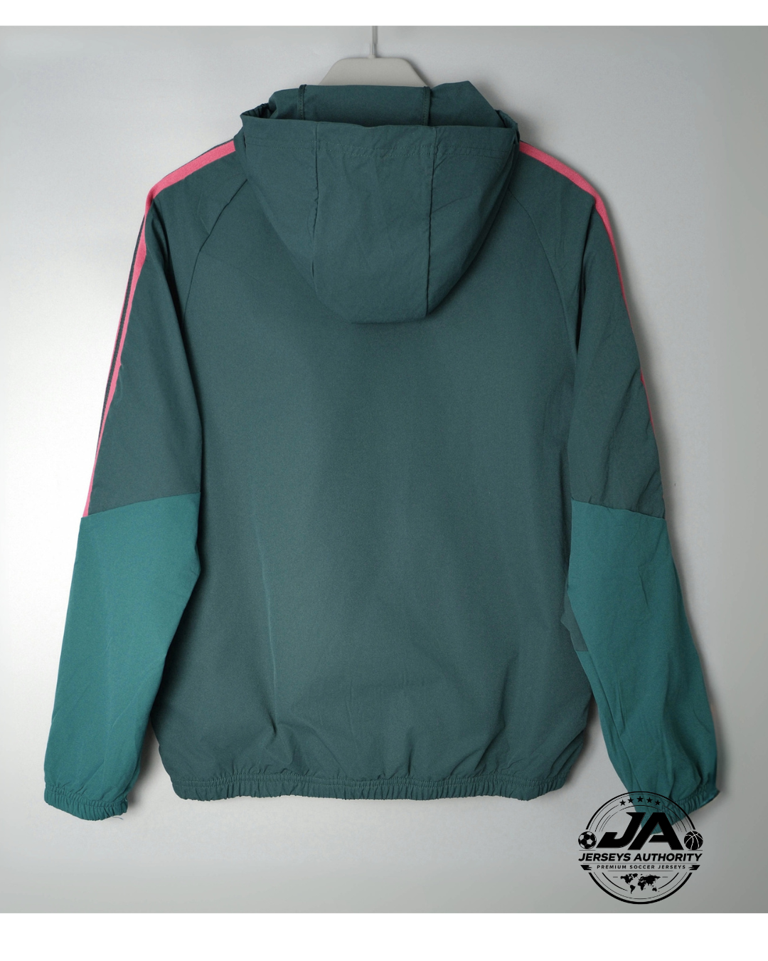 2026/27 Real Madrid Dark Green Hooded Windbreaker Jacket