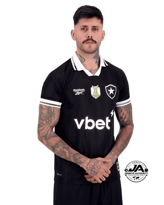 Camisa Botafogo II 2025 Away Reebok Patch Campeão Brasileirão 2024 - Torcedor
