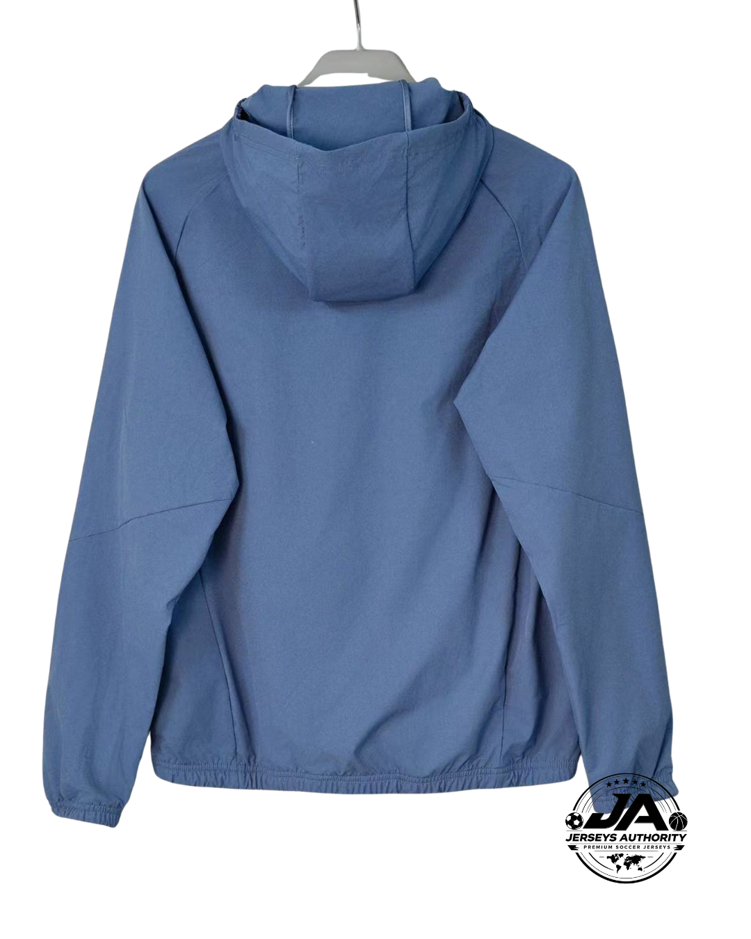 2026/27 Real Madrid Blue Gray Hooded Windbreaker Jacket