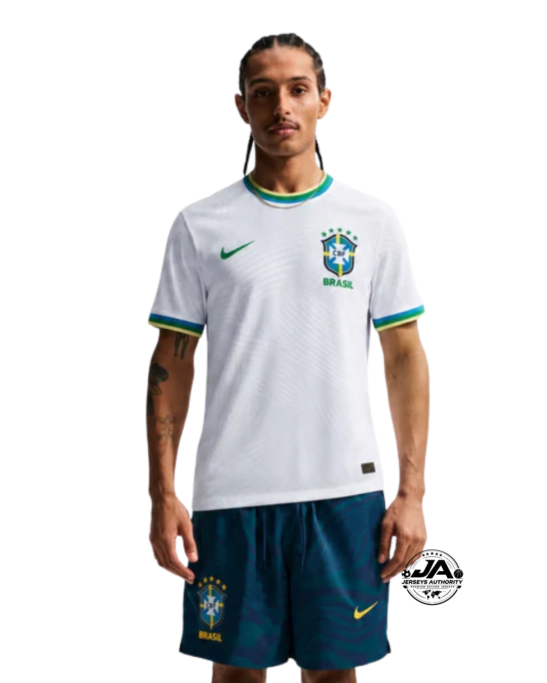 Camiseta Blanca Brasil 2026 - Versión Jugador Ajustada
