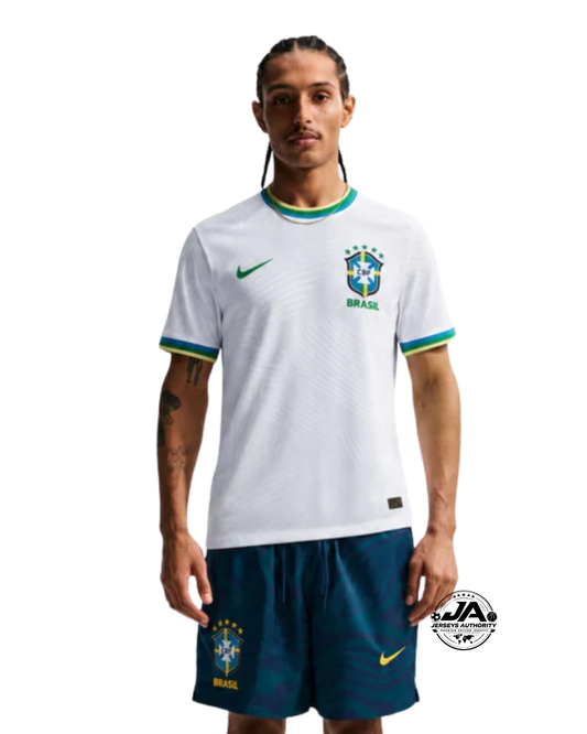 Camiseta Blanca Brasil 2026 - Versión Jugador Ajustada