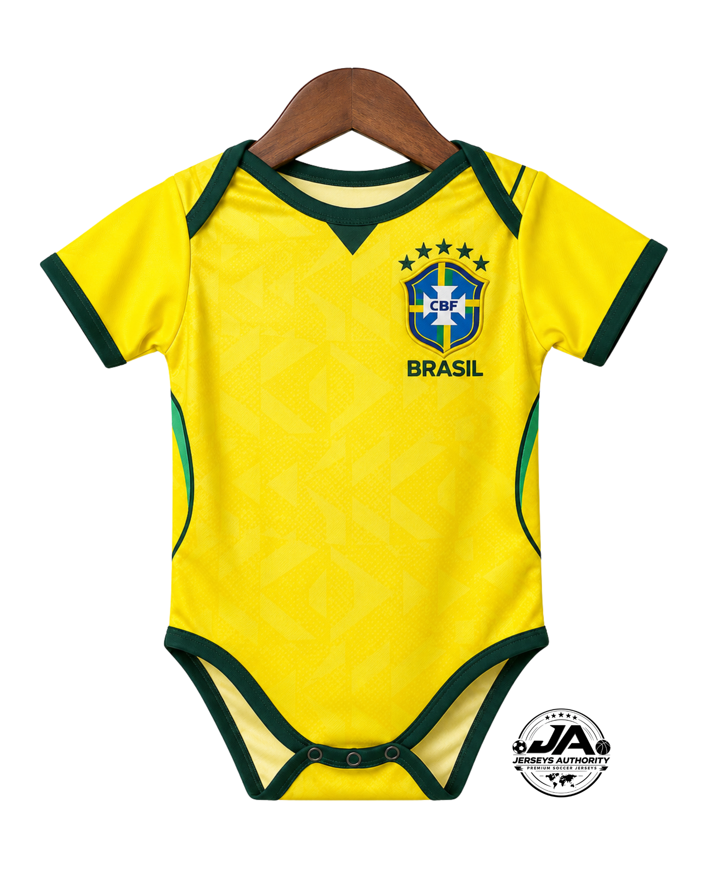 Body Baby Brazil Amarelo/Verde Brasil