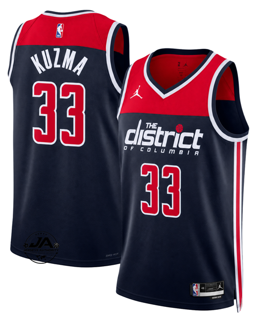 Kyle Kuzma Washington Wizards Statement Edition Jersey - Navy