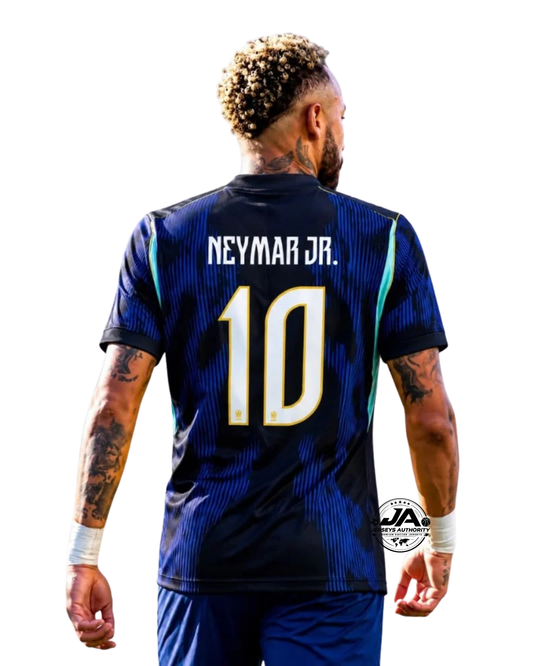 Brazil Neymar Jr. #10 Away Blue Fan Version World Cup 2026