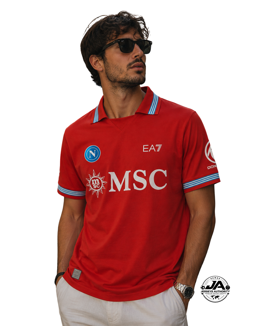 26/27 Napoli Third Red Jersey - Fan Version