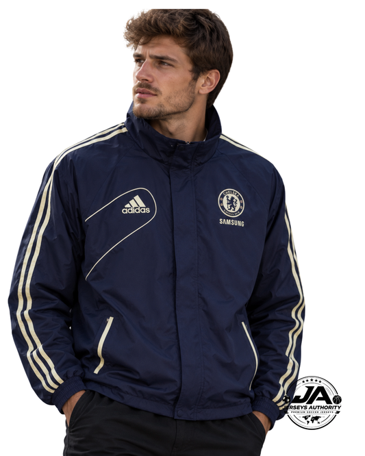 Retro 12/13 Chelsea Blue Full Zipper Windbreaker Jacket
