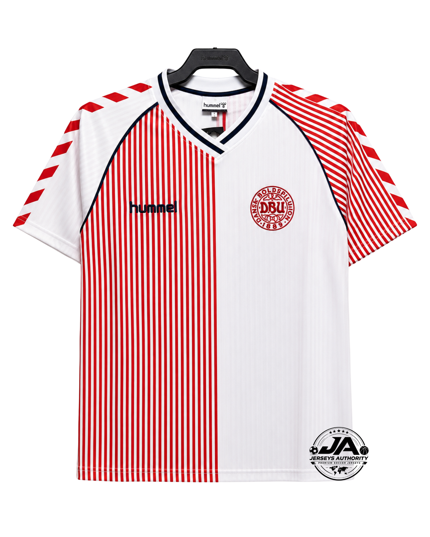 Denmark 1986 Away Jersey - Retro Version