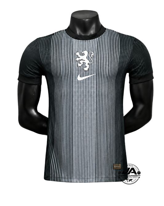 Netherlands 25/26 Goalkeeper Jersey - Black - Player Version - Slim Fit